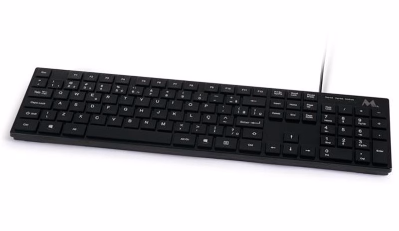 Teclado Mtek KP810UK Usb Standard Slim ABNT Preto