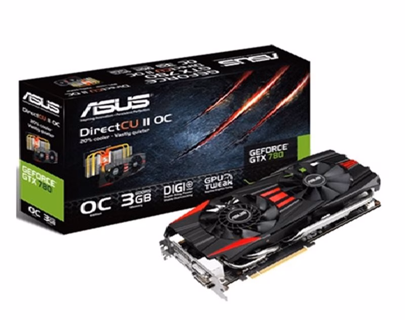 Placa de Vídeo GEFORCE GTX780 NVIDIA 3GB DDR5 DC2OC-3GD5 - ASUS