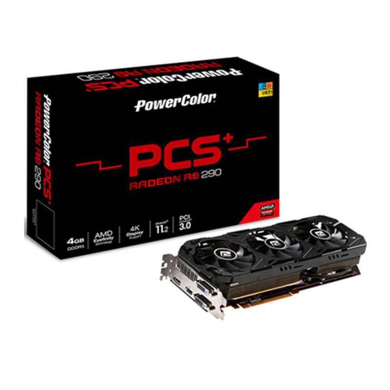 PLACA DE VÍDEO POWER COLOR RADEON AXR9 290 4GB 4GBD5-PPDHE