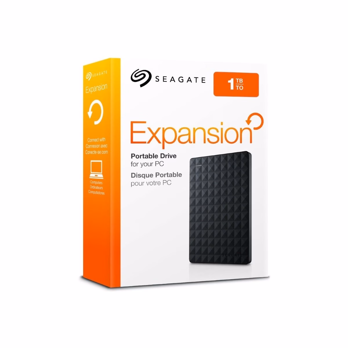 HD Seagate Externo Portátil Expansion USB 3.0 1TB Preto - STEA100040