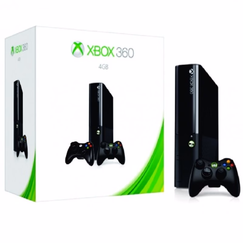 Console Microsoft XBOX 360 4GB sem Kinect Controle L9V-00066