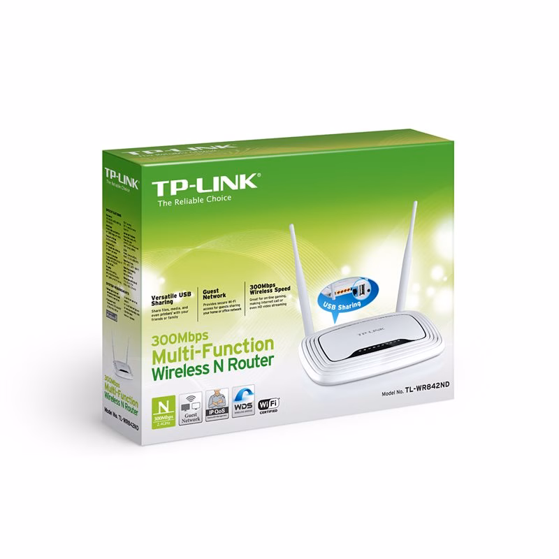 ROTEADOR TP-LINK TL-WR842ND WIRELESS MULTI FUNCIONAL 300MBPS