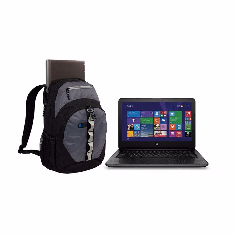 NOTEBOOK HP 240 INTEL i3-4005 14" 4GB / 500GB / DVD / WINDOWS 10 64 BITS / GRÁTIS: MOCHILA EXCLUSIVA HP - G4-P7Q07LT