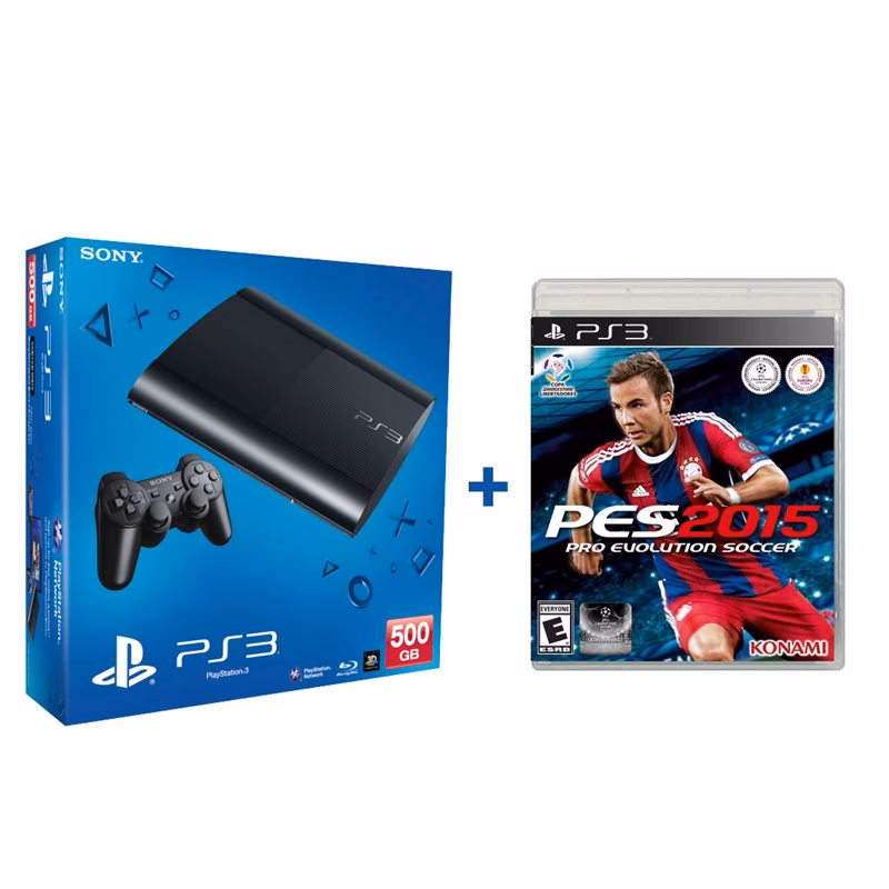 Console Playstation 3 + PES2015 SONY 500GB