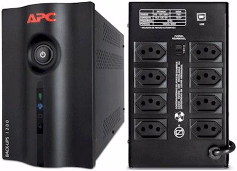 NOBREAK 1200VA APC BACK-UPS 115V/BIVOLT 8 TOMADAS - BZ1200-BR