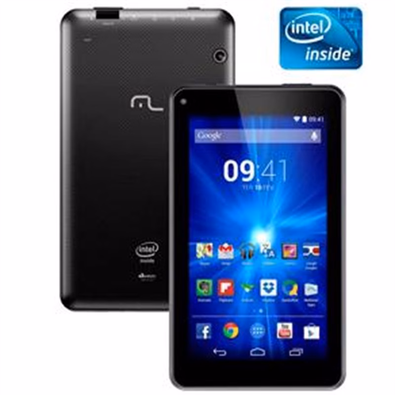 TABLET MULTILASER NB190 M7-I 7" 8GB/WIFI/INTEL QD.CORE PRETO