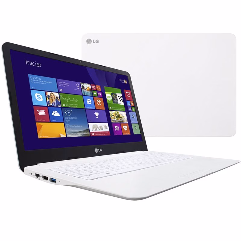 Notebook Ultra Slim LG, 15U340-L.BK55P1, Intel Pentium Quad Core, Memória de 4GB, HD 500GB, Tela 15.6", Windows 8.1