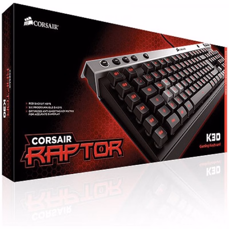 Teclado Corsair GAMER Raptor K30 CH-9000043-NA
