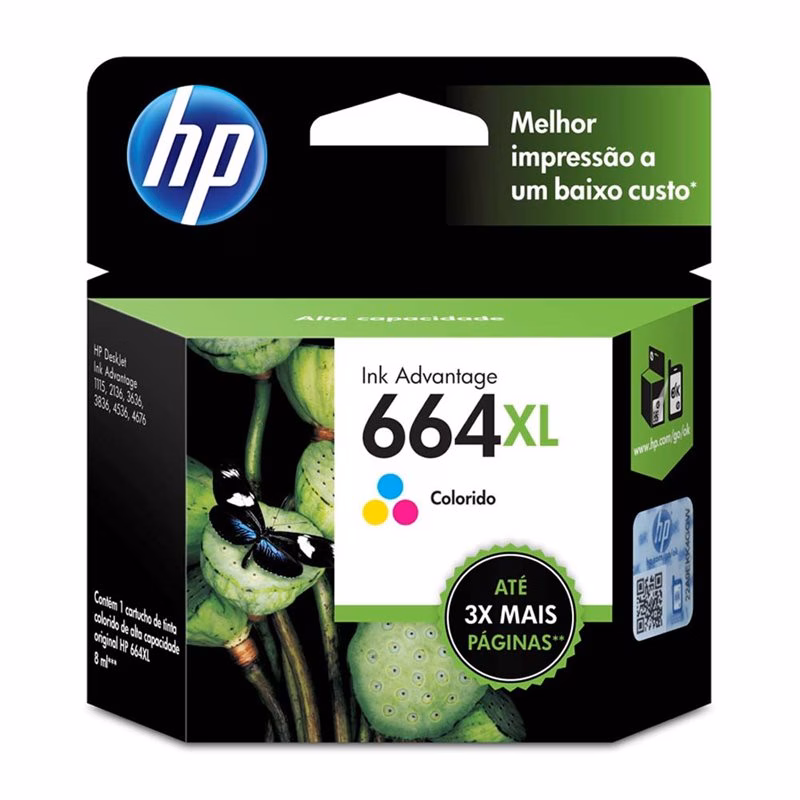 CARTUCHO HP 664XL F6V30AB TRICOLOR