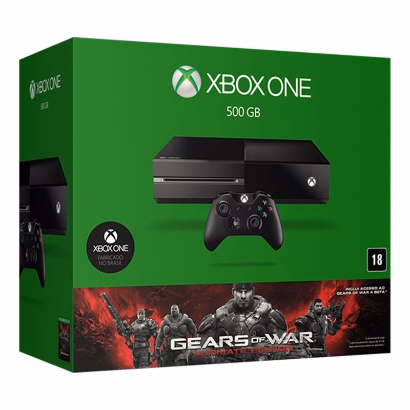 CONSOLE XBOX ONE + GEARS OF WAR SEM KINECT MICROSOFT 5C6-00088