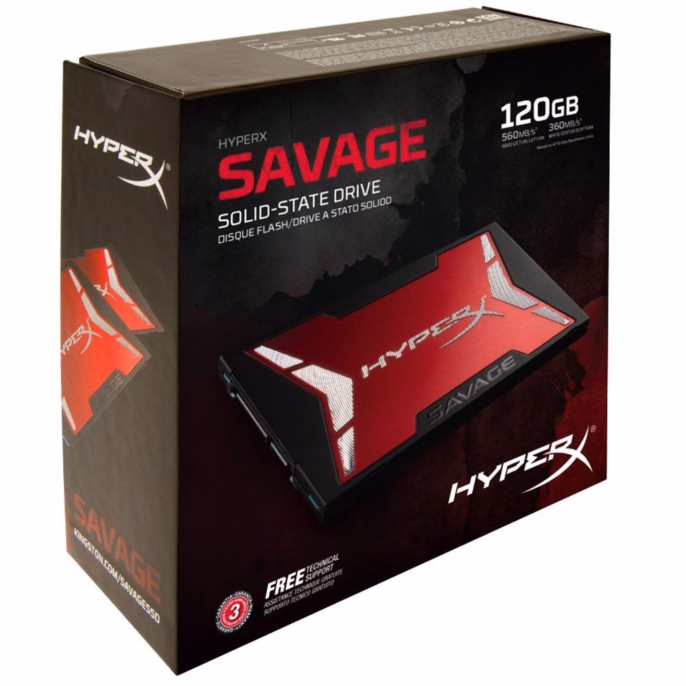 SSD KINGSTON HYPERX SAVAGE 120GB SHSS3B7A/120G