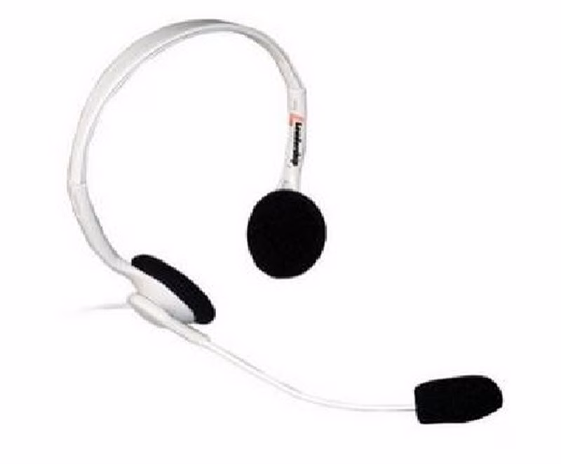 Headset 3960 com microfone branco - Leadership