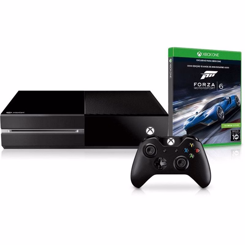 CONSOLE XBOX ONE + FORZA 6 SEM KINECT MICROSOFT 5C6-00114