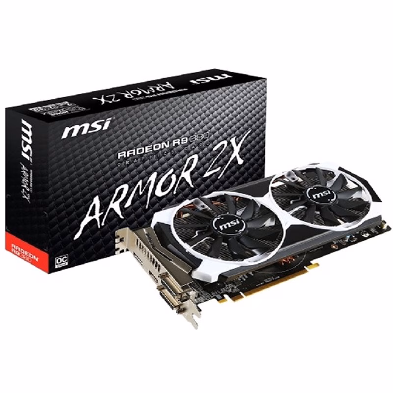PLACA DE VÍDEO MSI RADEON R9-380 2gb OC 2MB GDDR5, 5500MHz - R9-380-2GD5T-OC