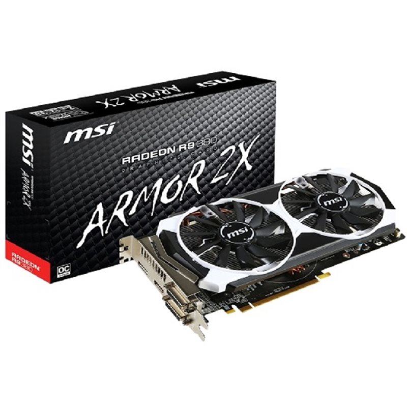 PLACA DE VÍDEO MSI RADEON R9-380 2gb OC 2MB GDDR5, 5500MHz - R9-380 ...