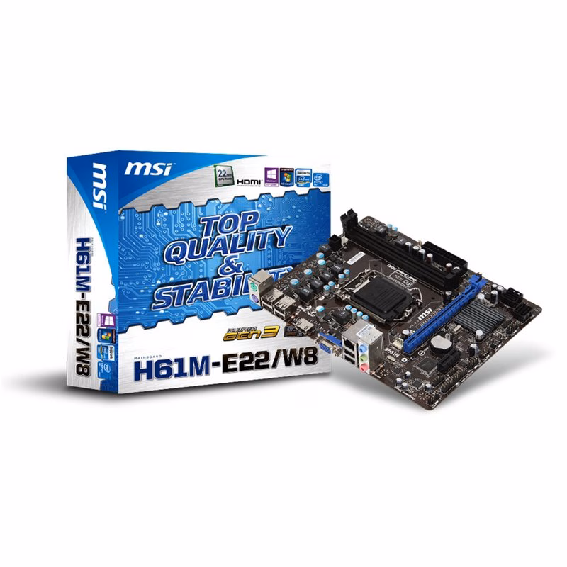 Placa Mãe MSI H61M-E22 HDMI G3 LGA 1155