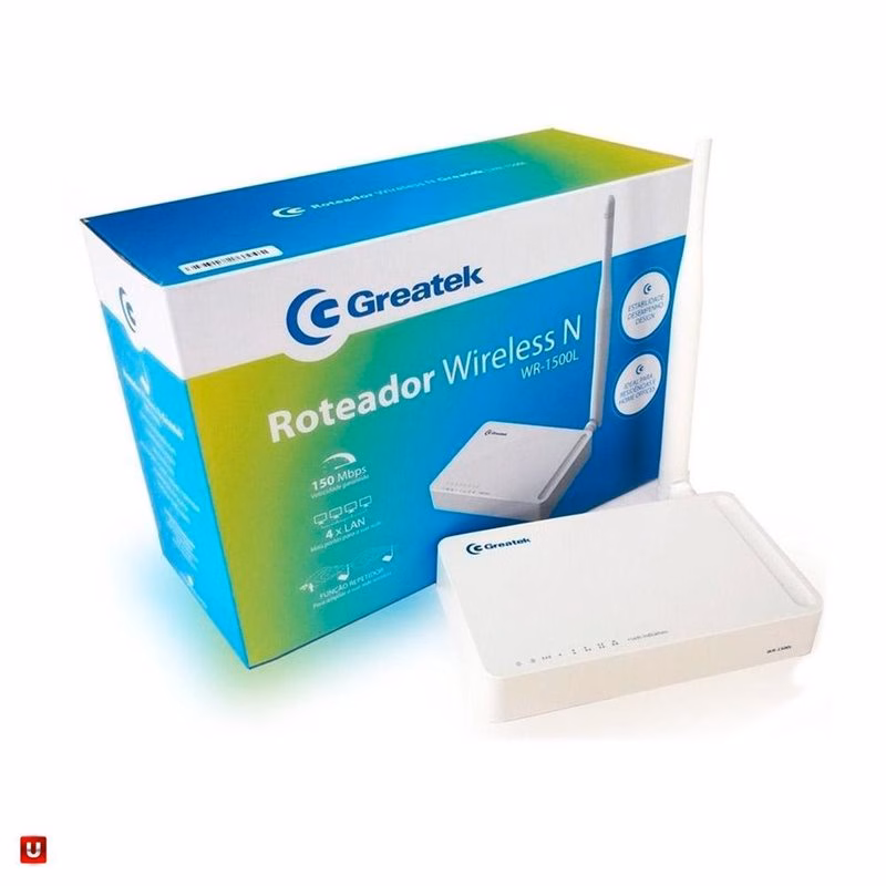 ROTEADOR GREATEK WR1500L DIGITAL S/ FIO 150 MBPS 100MW