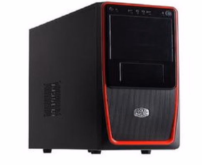 Gabinete Cooler Master Elite 311 RC-311B-RKN1 S/ Fonte Preto/Vermelho