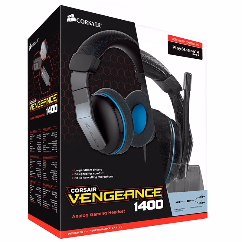 Headset Vengeance 1400 Gamer CA-9011123-NA - Corsair
