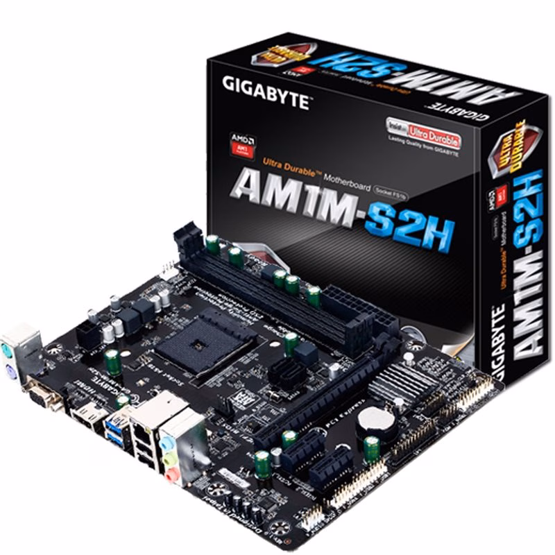 PLACA-MÃE GIGABYTE AMD GA-AM1M-S2H AM1 ATHLON/SEMPRON