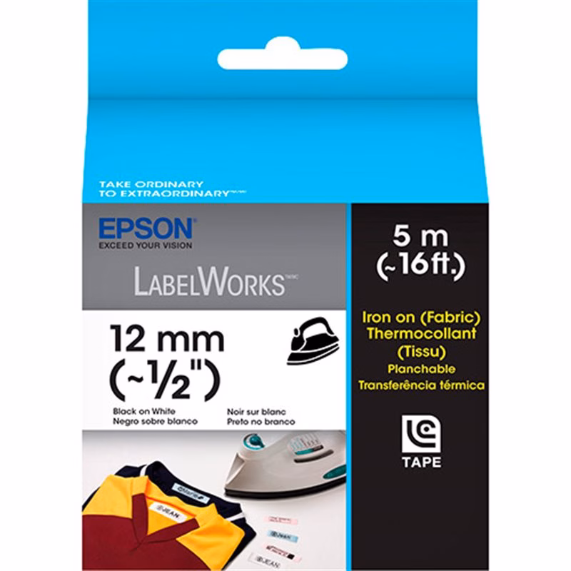 CARTUCHO EPSON LC-4WBQ5 DE FITA PARA ROTULADORA LW-300 / LW-400 TRANSFERENCIA TERMICA