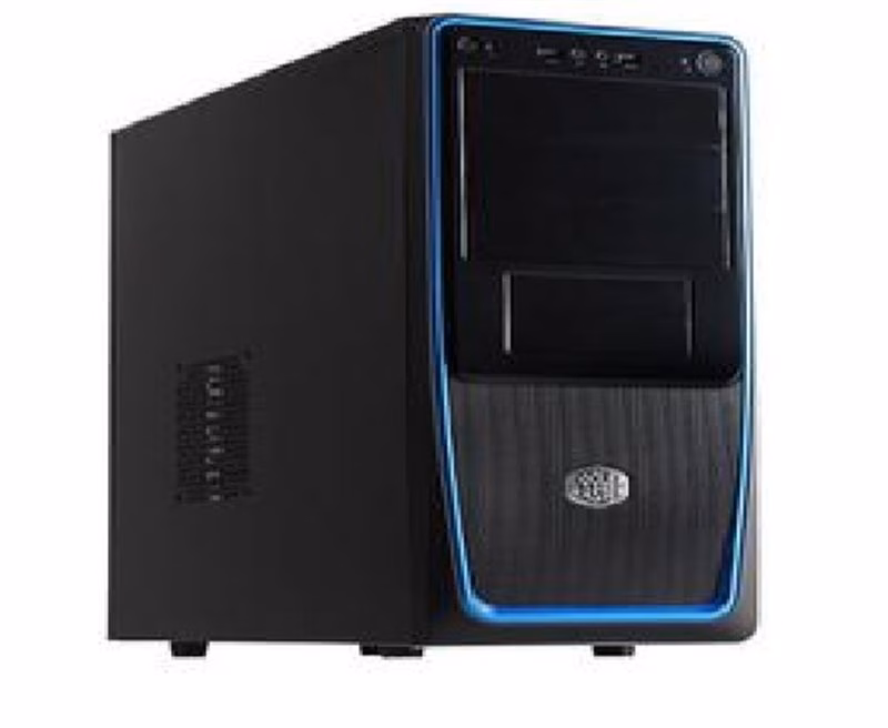 Gabinete Cooler Master Elite 311 RC-311B-BKN1 S/ Fonte Preto/Azul