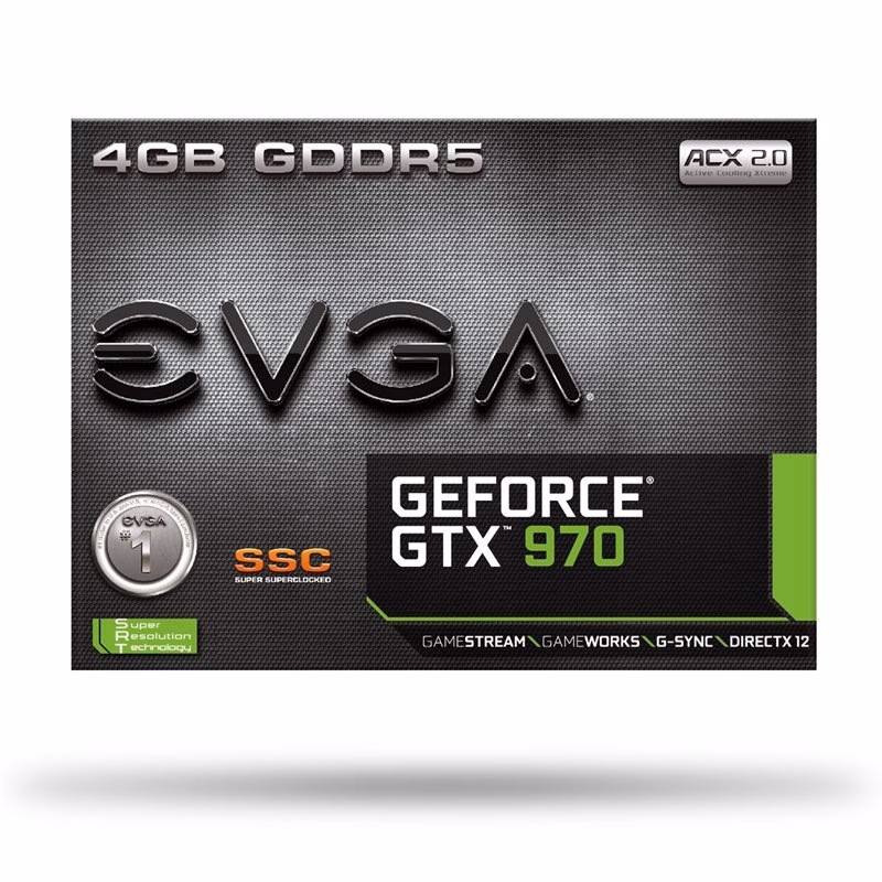 PLACA DE VIDEO EVGA GEFORCE GTX970 4GB ENTUSIASTA 04G-P4-297