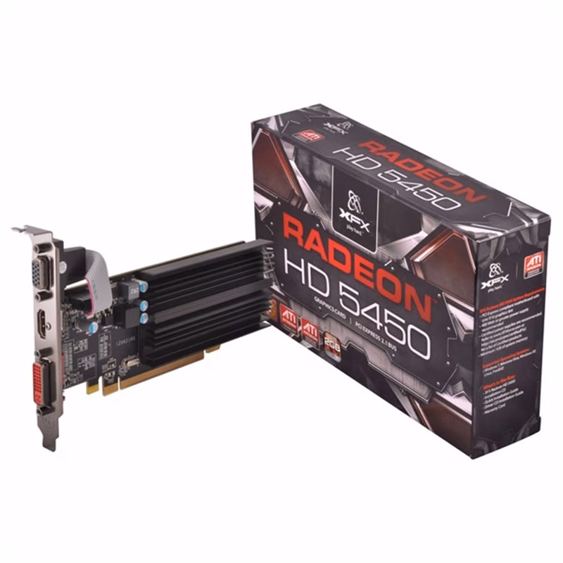PLACA DE VIDEO XFX HD5450 1GB DDR3 PCIE LP HD-545X-ZQH2