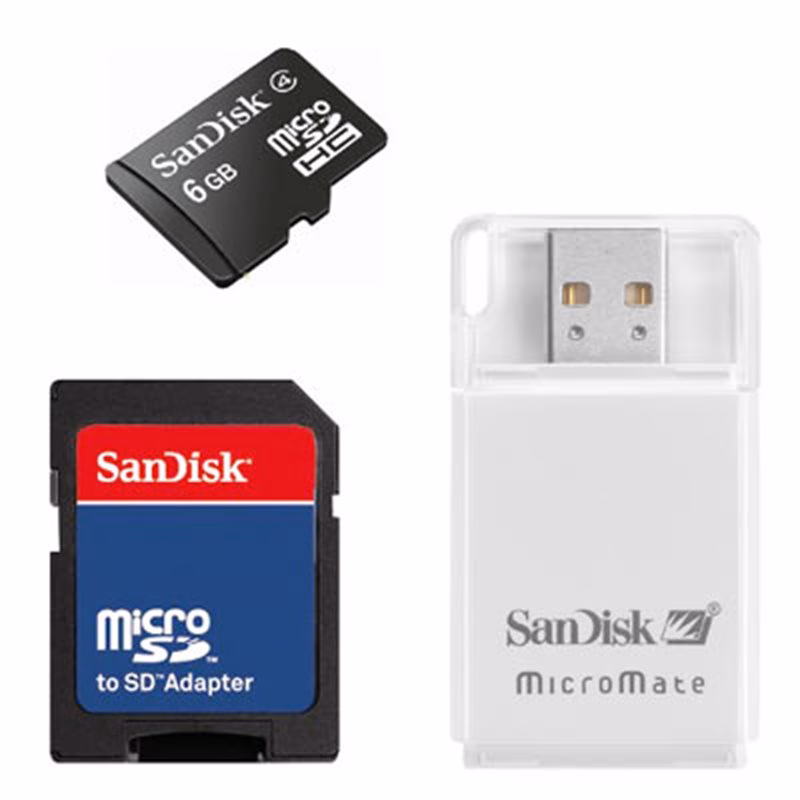 CARTÃO DE Memoria Sandisk 6GB+SD+SDHC