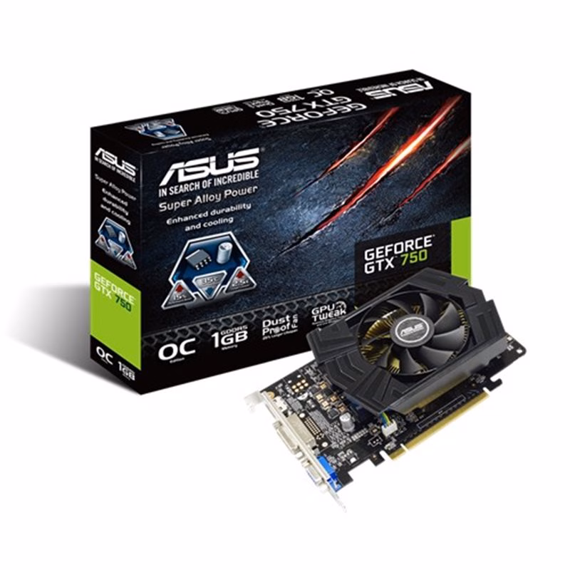 Placa de Video Asus Geforce GTX750 1GB DDR5 GTX750-PHOC-1GD5