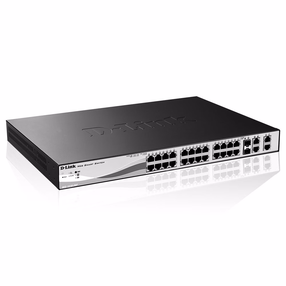 SWITCH D-LINK DES-1210-28P/ZTR GERNCIAVEL 24+4 PORTAS 10/100