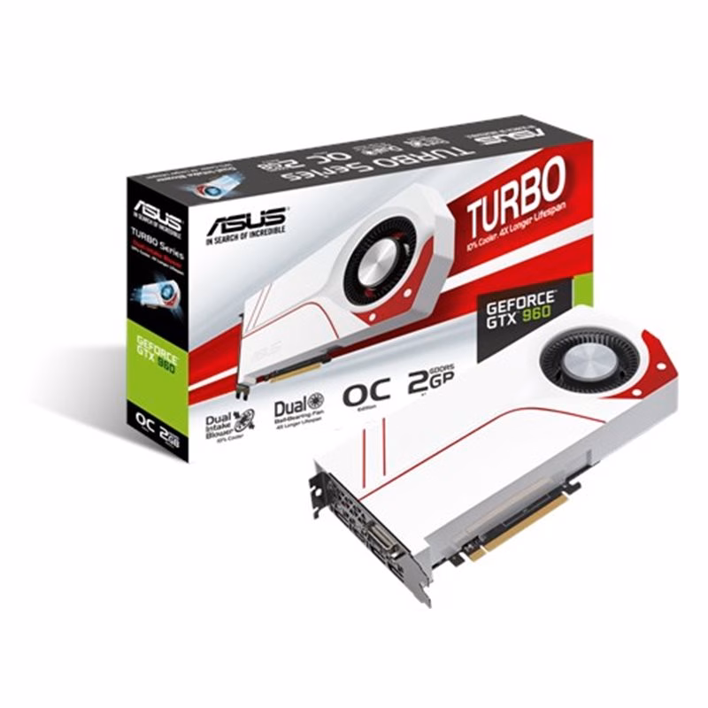 PLACA DE VIDEO ASUS GEFORCE GTX960 2GB TURBO-GTX960-OC-2GD5