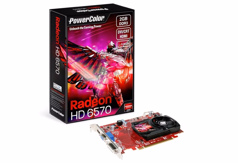 PLACA DE VIDEO POWER COLOR RADEON AX6570 2GBK3-HE