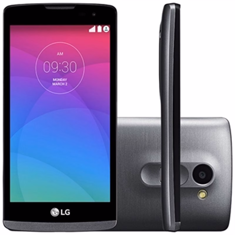 Smartphone LG Leon TV H326TV, Android 5.0, Tela de 4.5", 8GB, 5MP, 3G, Dual Chip - Preto