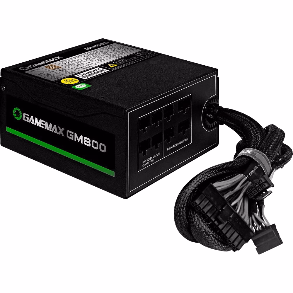 Fonte Gamemax GM800 800W, 80 Plus Bronze, Semi-Modular, PFC Ativo - Imagem 2