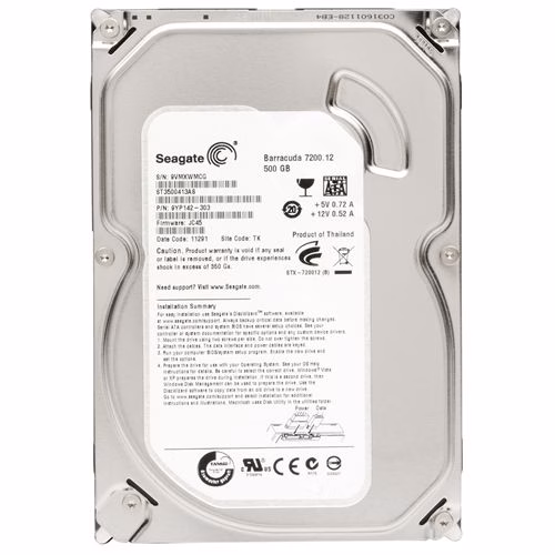 HD Interno 500GB 7200RPM Barracuda ST500DM002D - Seagate