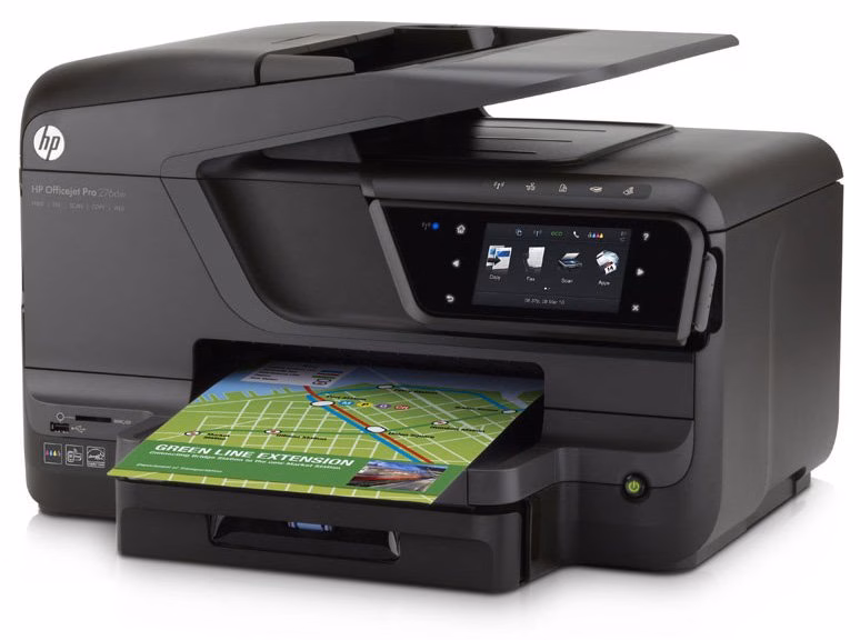 Impressora Multifuncional HP Officejet Pro 276dw Jato de Tinta Colorida Wi-Fi Fax
