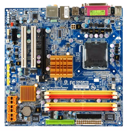 Placa Mãe Chipset Intel Q965/ICH8DO Soquete LGA775 Suporta Memória DDR2 GA-965QM-DS2 - GigaByte