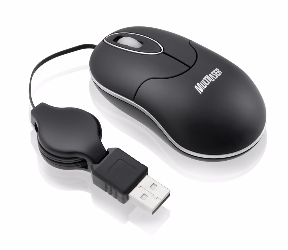Mouse Óptico USB Retrátil MO035 - Multilaser