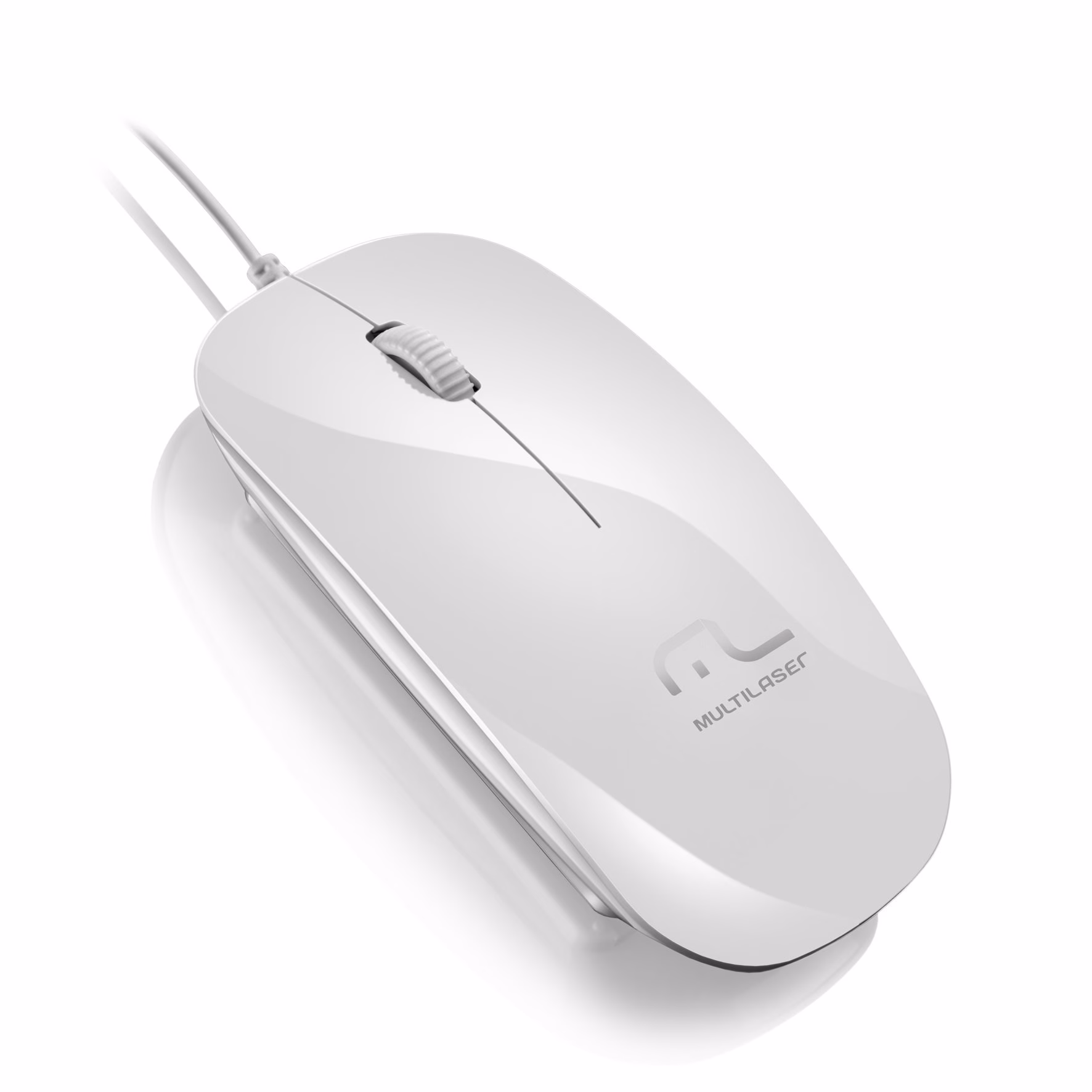 Mouse Multilaser MO168 Óptico USB Slim Gelo