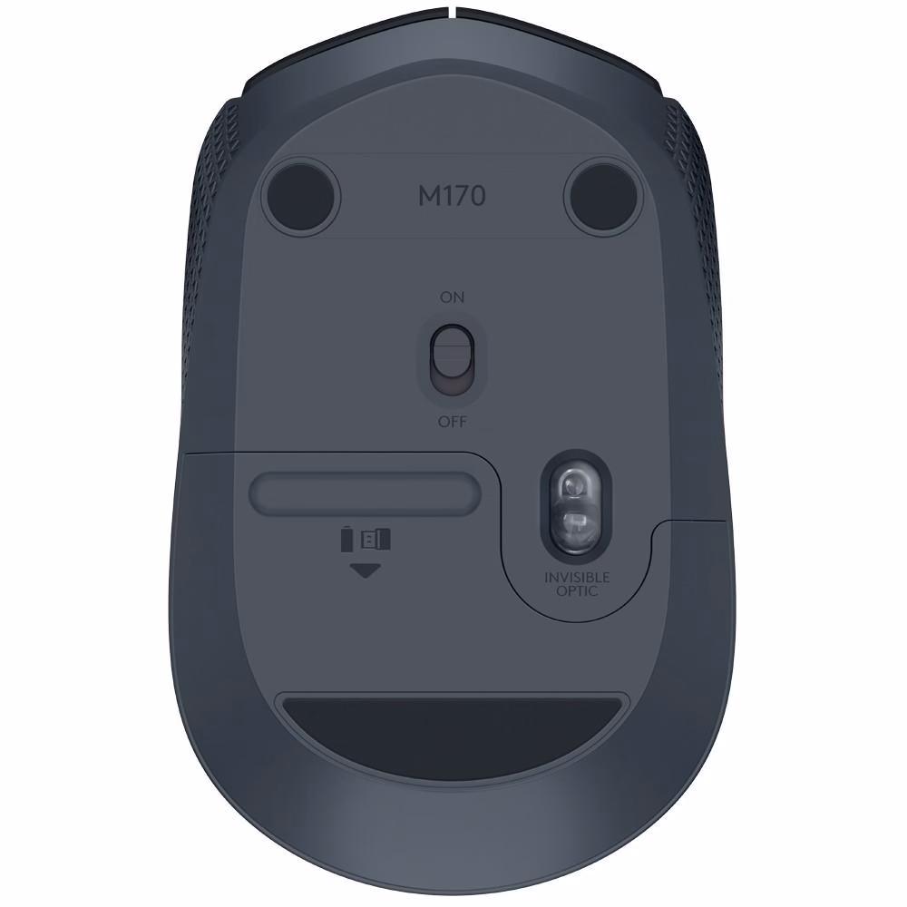 Mouse Logitech Sem Fio M170 Preto e Cinza - Imagem 6