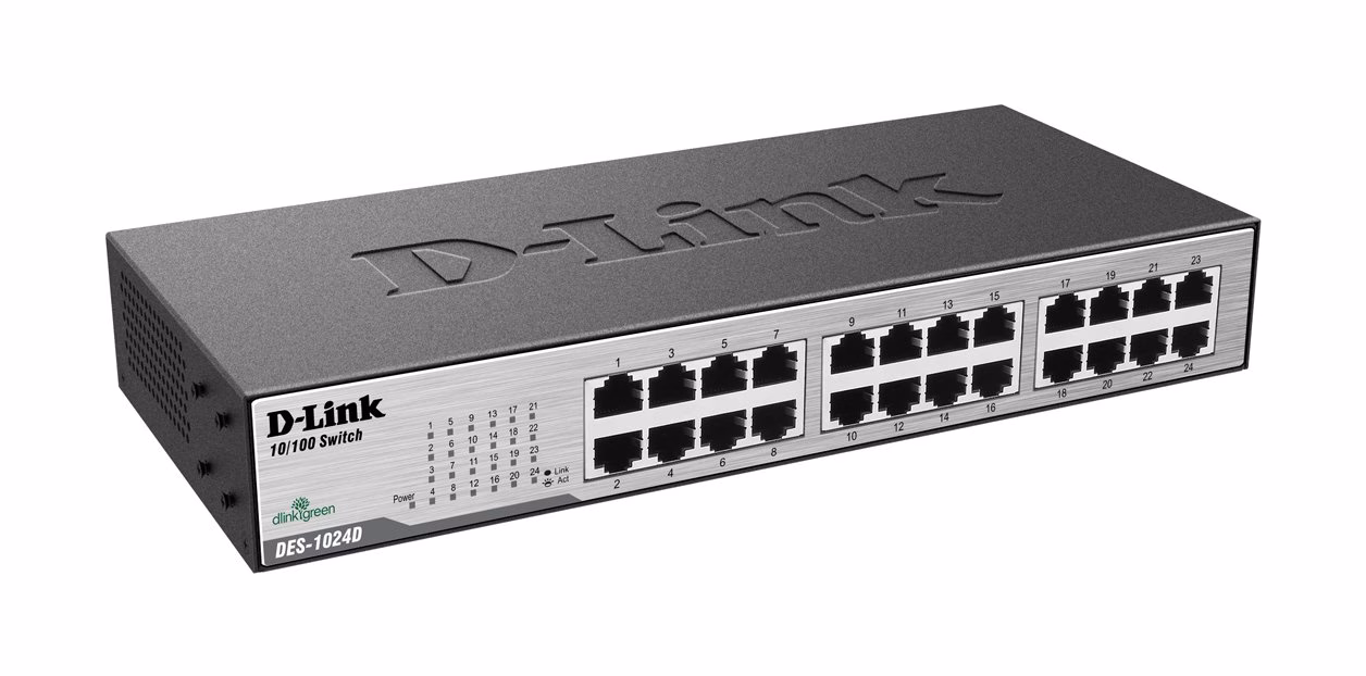 Switch D-Link 24 Portas 10/100Mbps Fast Ethernet DES-1024D - Imagem 2