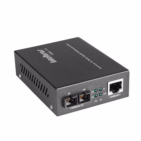 Conversor de Mídia Gigabit Ethernet 1000Mbps Multimodo 0,5KM KGM 1105 - Intelbras