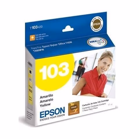 Cartucho de Tinta Amarelo T103420 - Epson