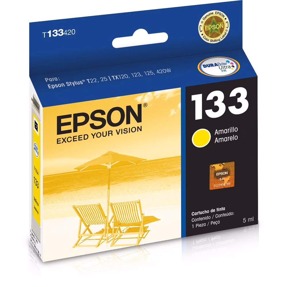 Cartucho de Tinta Amarelo 133420 - Epson