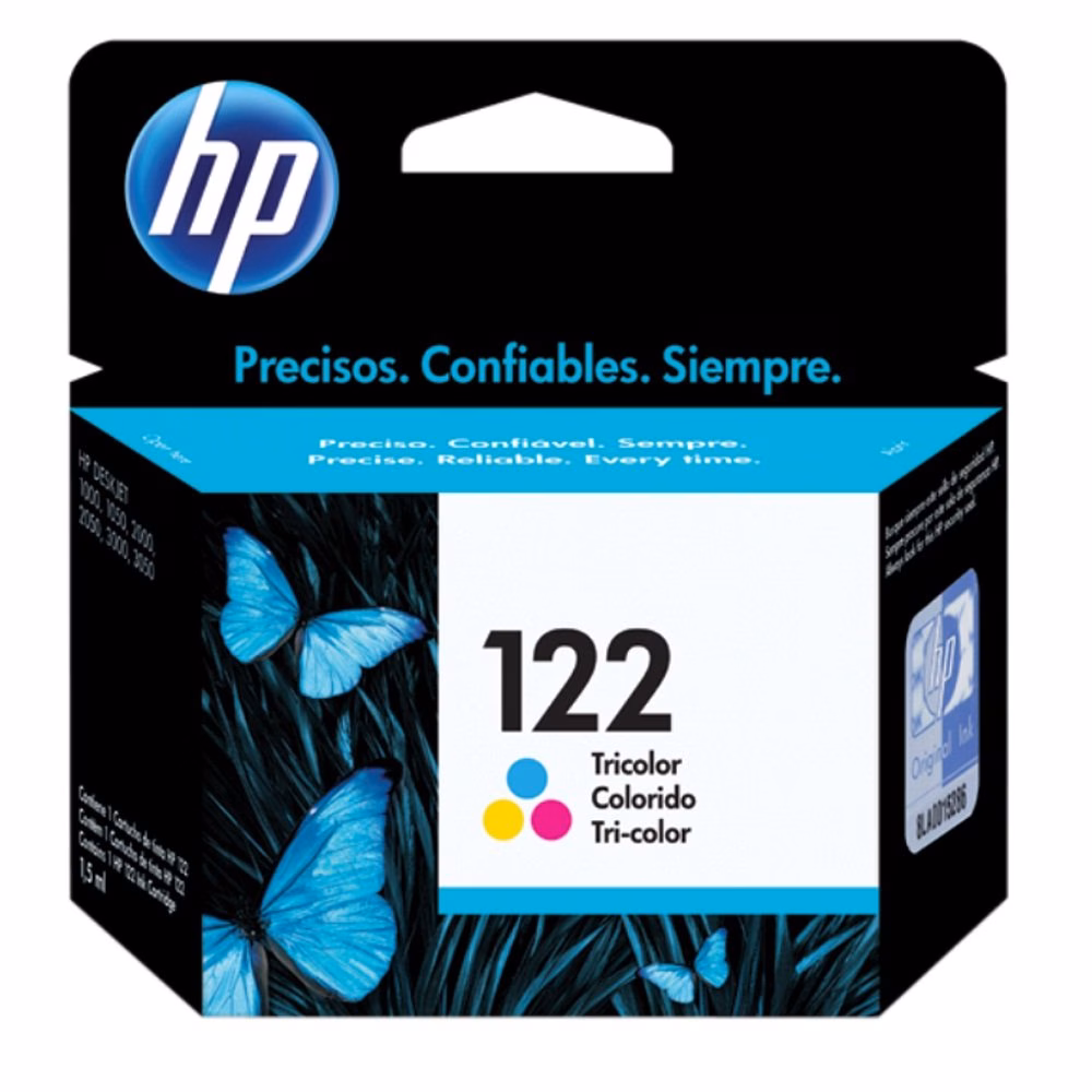 Cartucho de Tinta Colorido 122 (CH562HB) - HP