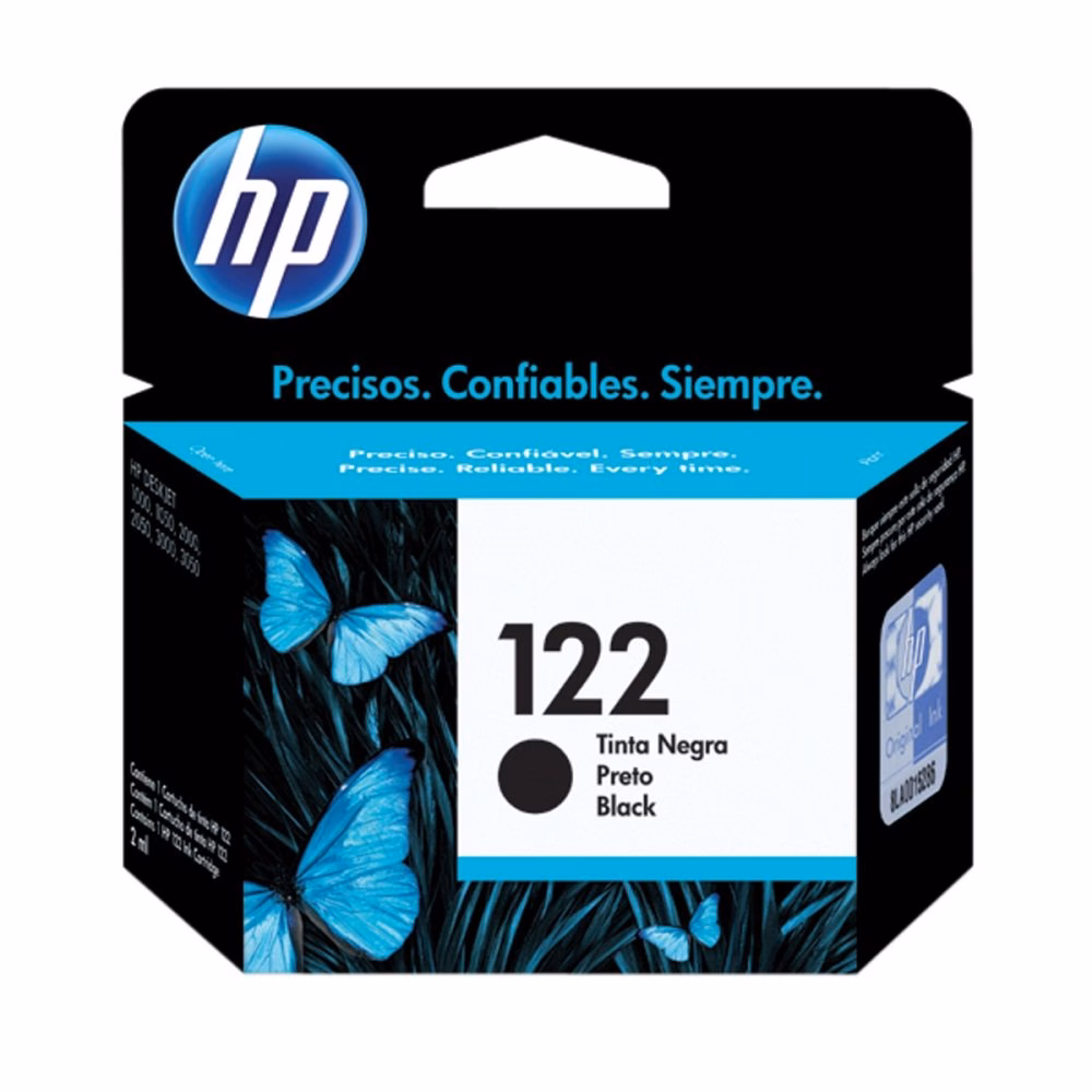 Cartucho de Tinta Preto 122 (CH561HB) - HP