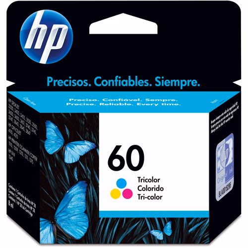 Cartucho de Tinta Colorido 60 (CC643WB) - HP