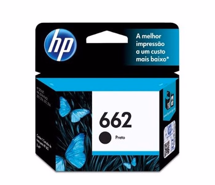 Cartucho de Tinta CZ103AB (662) Preto - HP