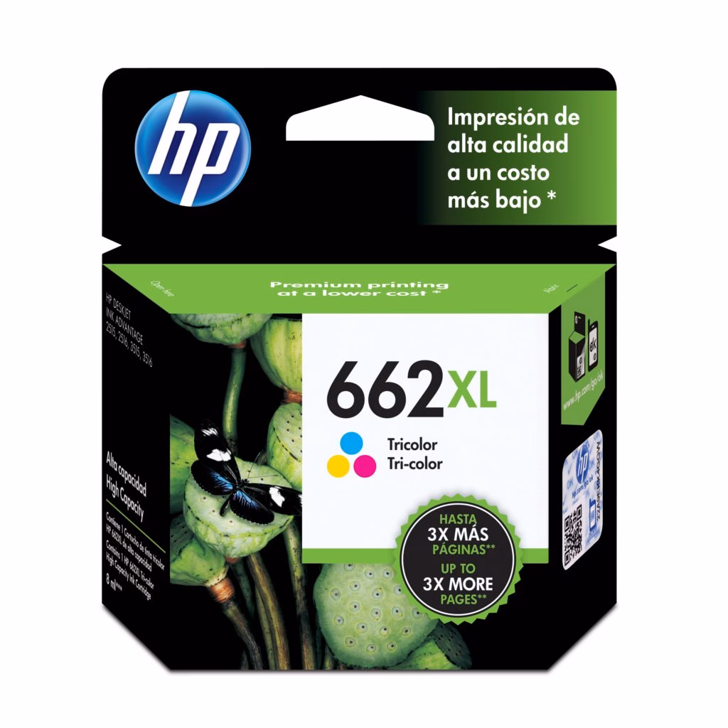 Cartucho de Tinta CZ106AB (662XL) Colorido - HP
